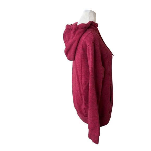 Figs Essential Dark Magenta Full Zip Hoodie Size Small - Picture 4 of 9